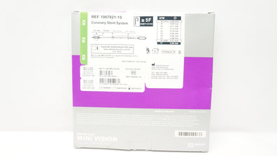 Abbott 1007821-15 Multi-Link Mini Vision Coronary Stnt System 2.0mm x 15mm (x)
